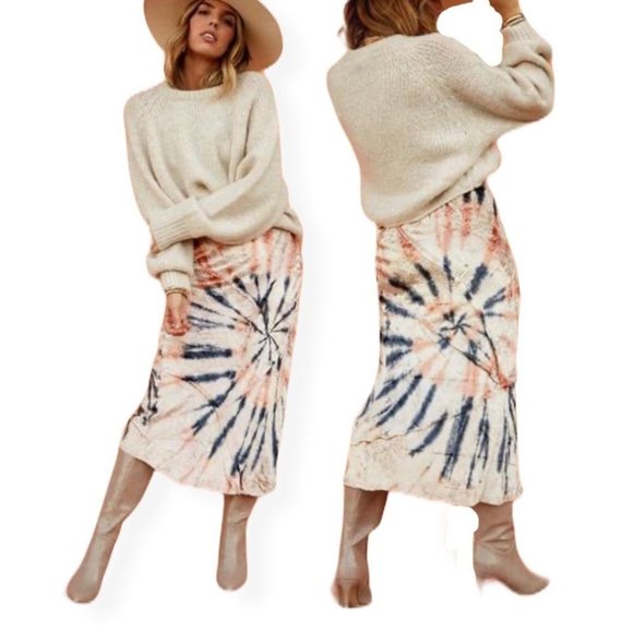 Free People Dresses & Skirts - NWT Free People Bali Serious Swagger Velvet Tie-Dy